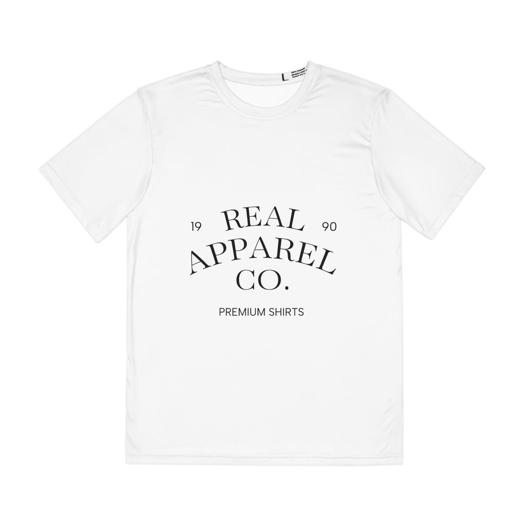 Real Apparel Co. Premium Tee — Men's Polyester Graphic Shirt